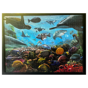 01 quadro de quebra cabeca criaturas marinhas 1000 pc